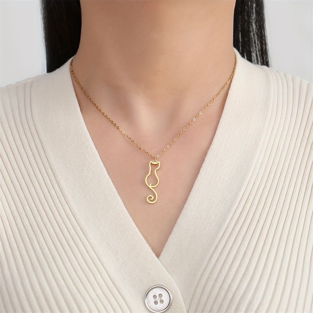 Necklace and Anklet Set - Cat