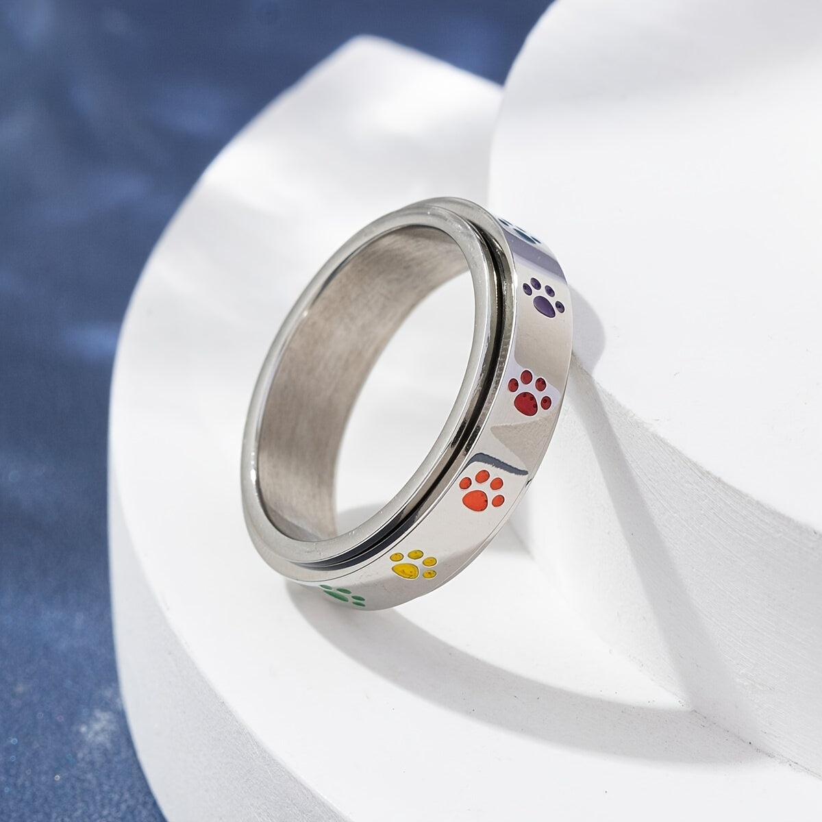 Colourful Spinner Ring