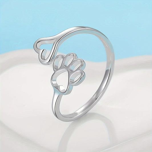 Paw & Heart Ring