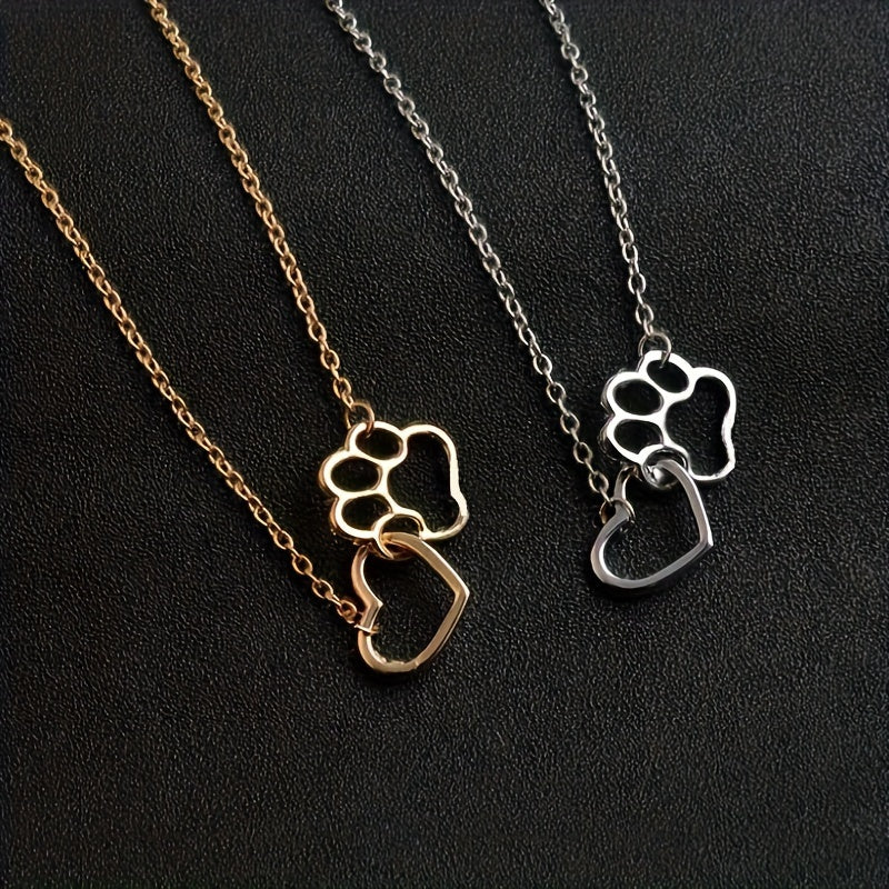 Heart & Paw Necklace