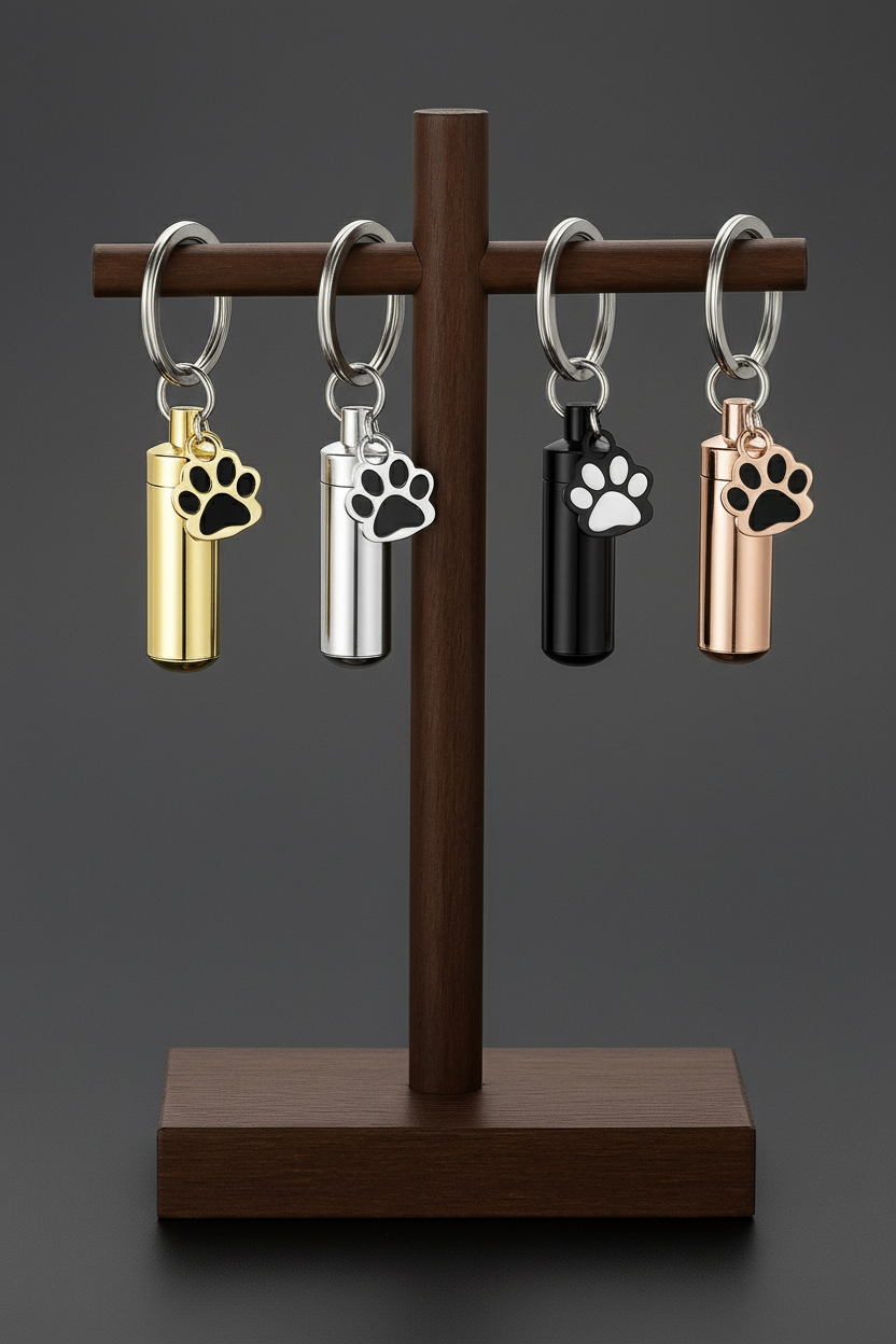 Cylinder Keepsake Keyring
