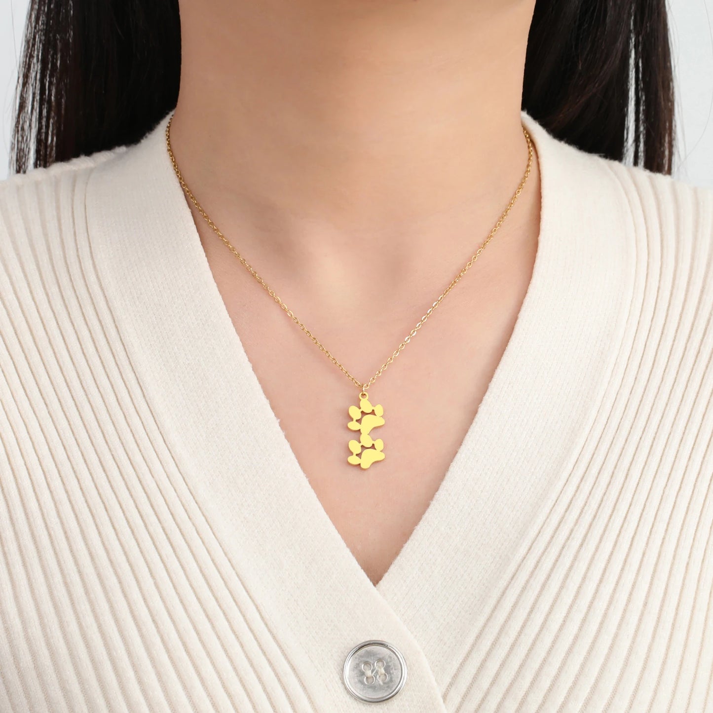 Custom Name/s Paw Necklace 1-5