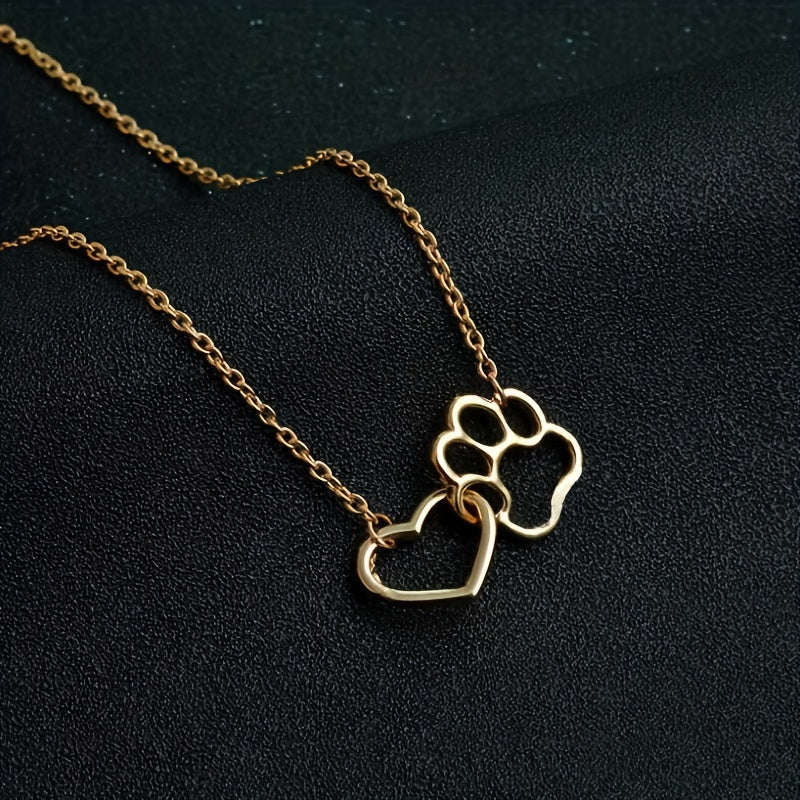 Heart & Paw Necklace