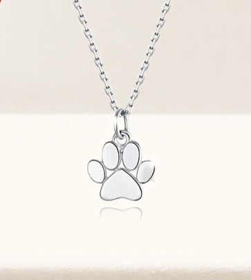 Sterling Silver Paw Necklace