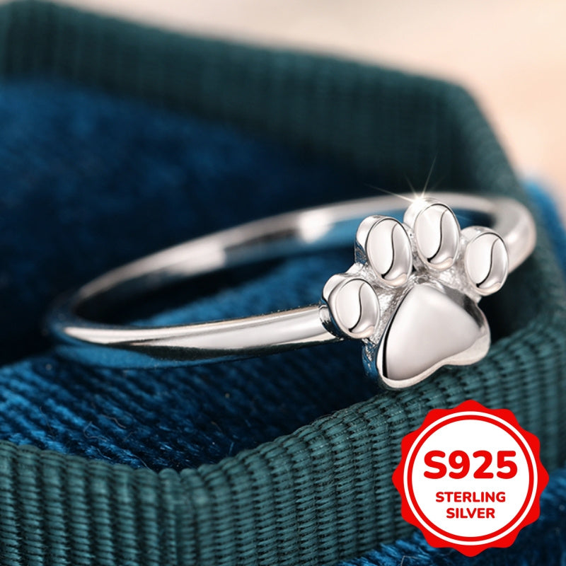 Sterling Silver Paw Ring