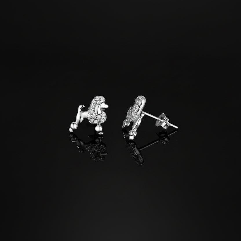 Poodle Stud Earrings