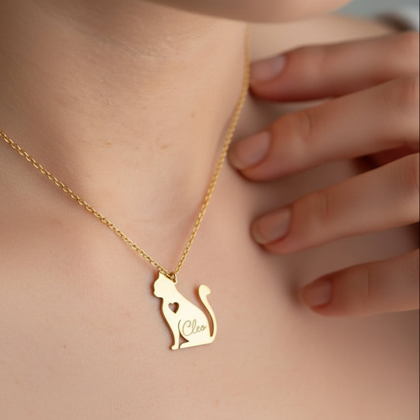 Personalised Cat Necklace