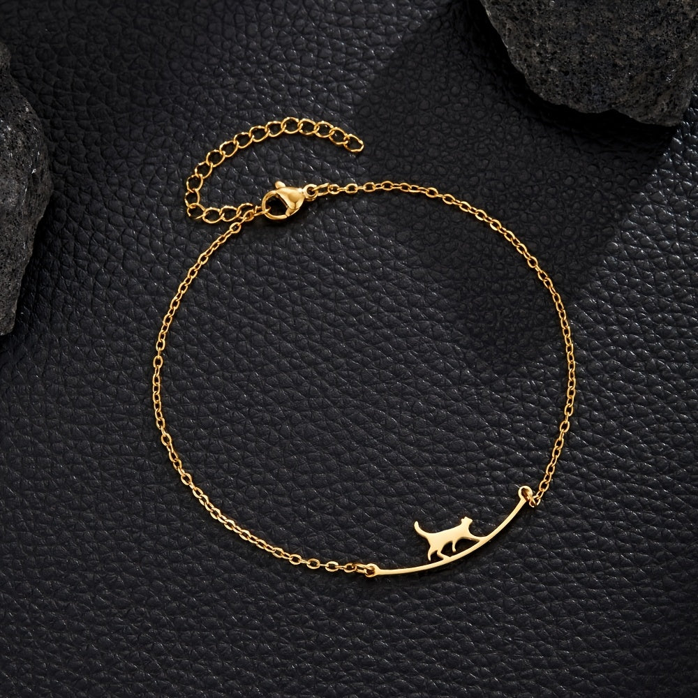 Necklace and Anklet Set - Cat
