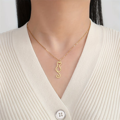 Necklace and Anklet Set - Cat