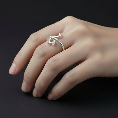 Sterling Silver Cat Ring