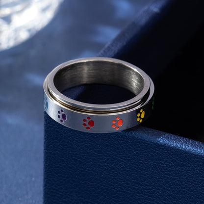 Colourful Spinner Ring