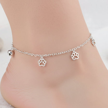 Paw Prints Anklet