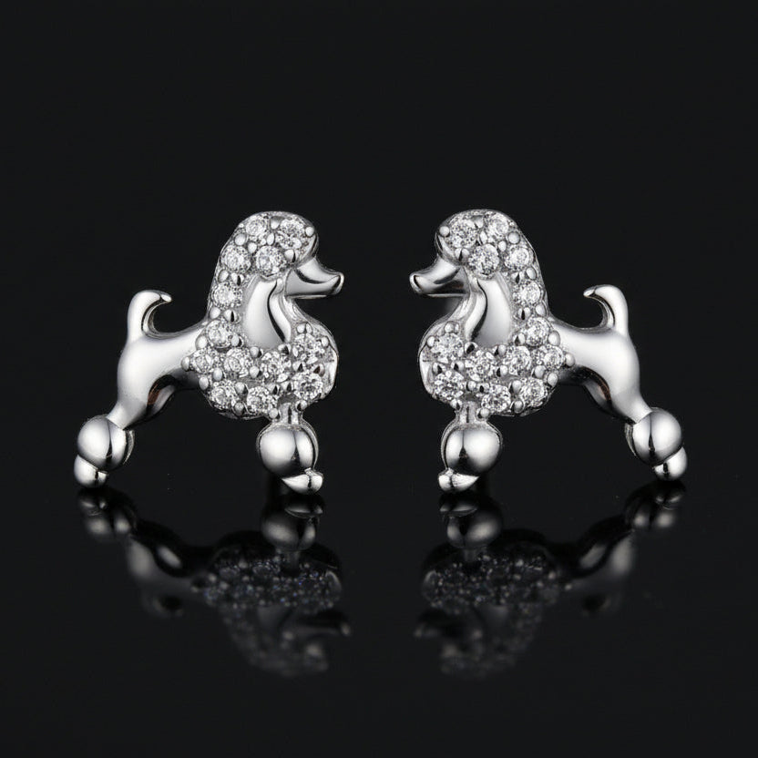 Poodle Stud Earrings