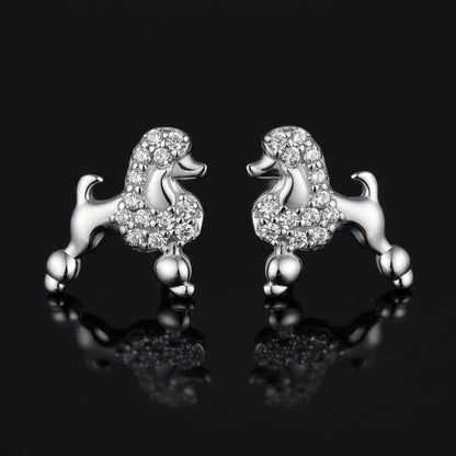 Poodle Stud Earrings