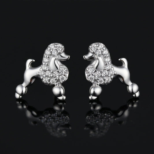 Poodle Stud Earrings
