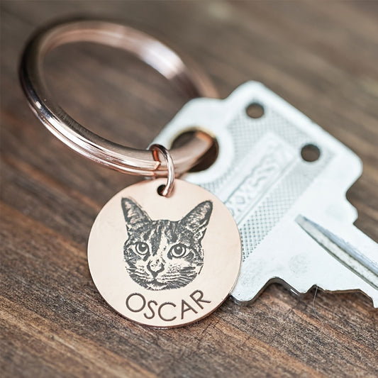Custom Photo & Name Keyring