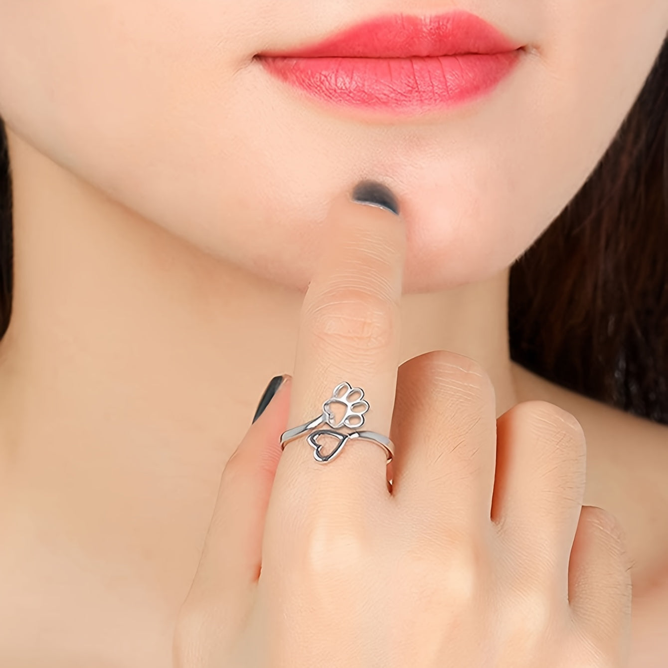 Paw & Heart Ring