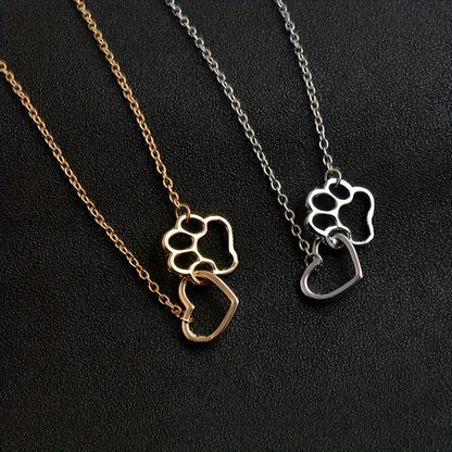Heart & Paw Necklace