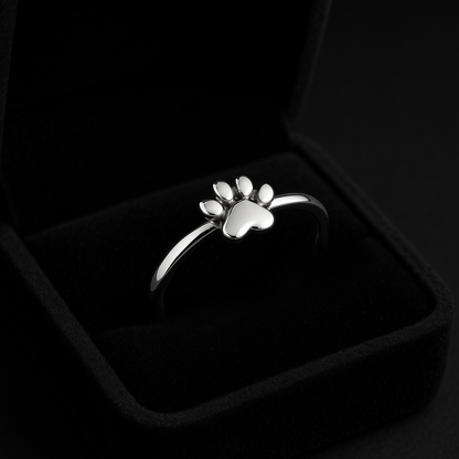 Sterling Silver Paw Ring