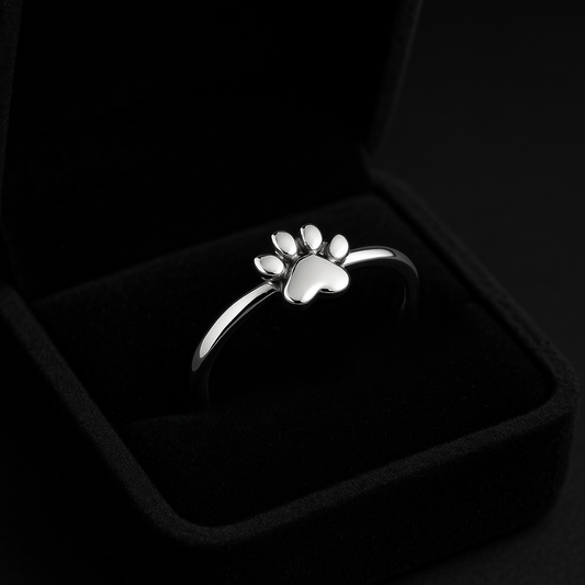 Sterling Silver Paw Ring