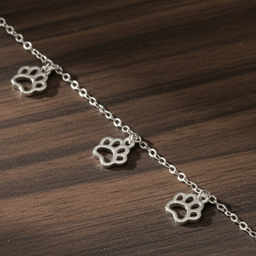 Paw Prints Anklet