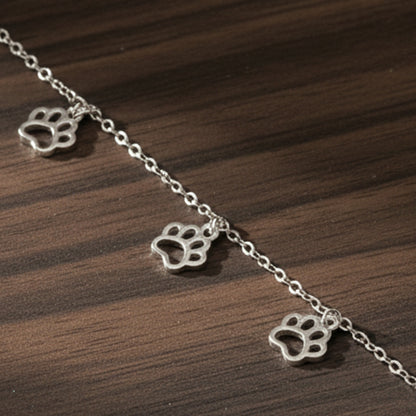 Paw Prints Anklet