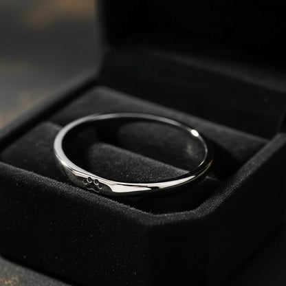 Sterling Silver Paw Print Ring