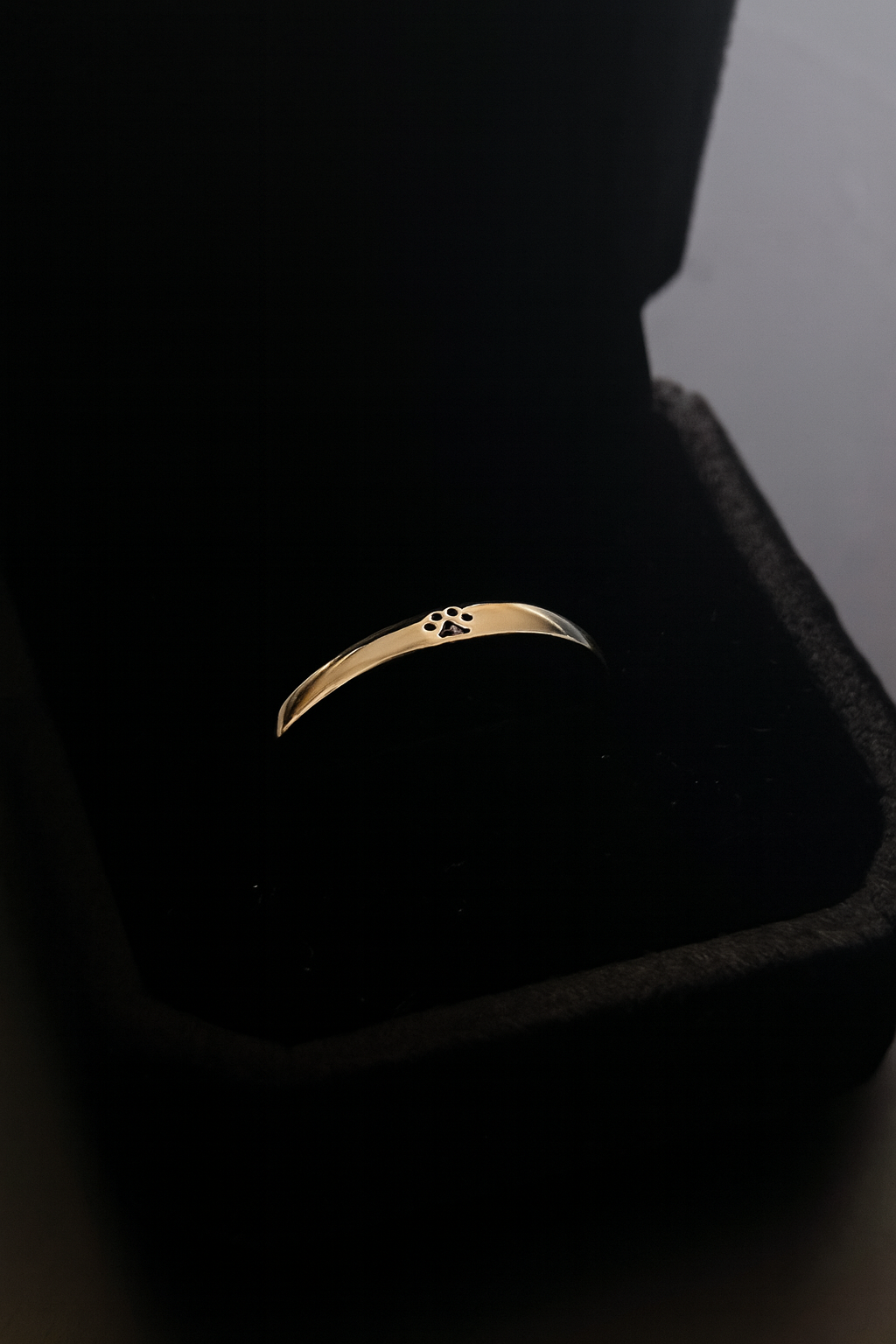 Sterling Silver Paw Print Ring