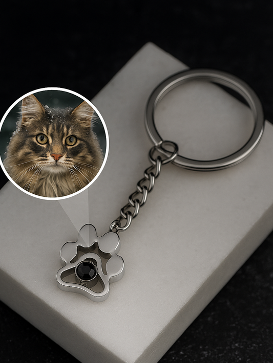 Custom Photo Projection Keyring
