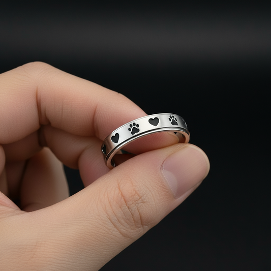 Spinner Ring Hearts & Paws