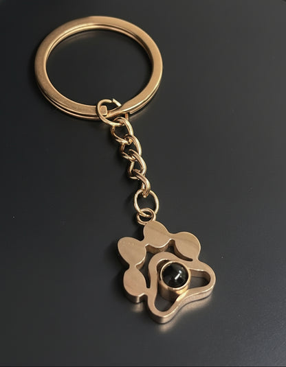 Custom Photo Projection Keyring