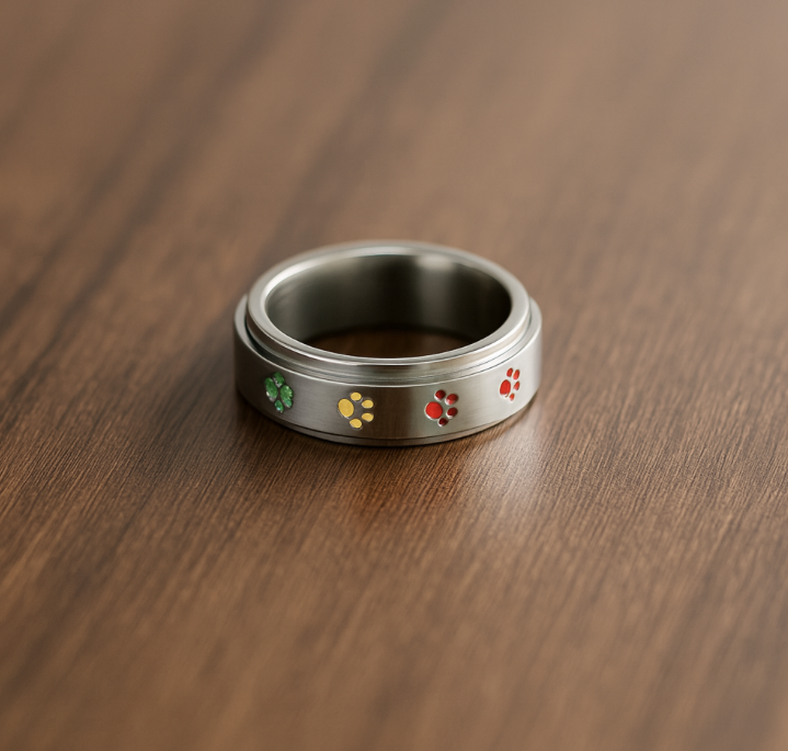 Colourful Spinner Ring