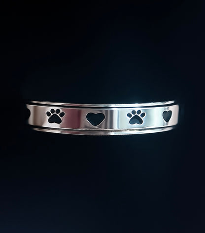 Spinner Ring Hearts & Paws