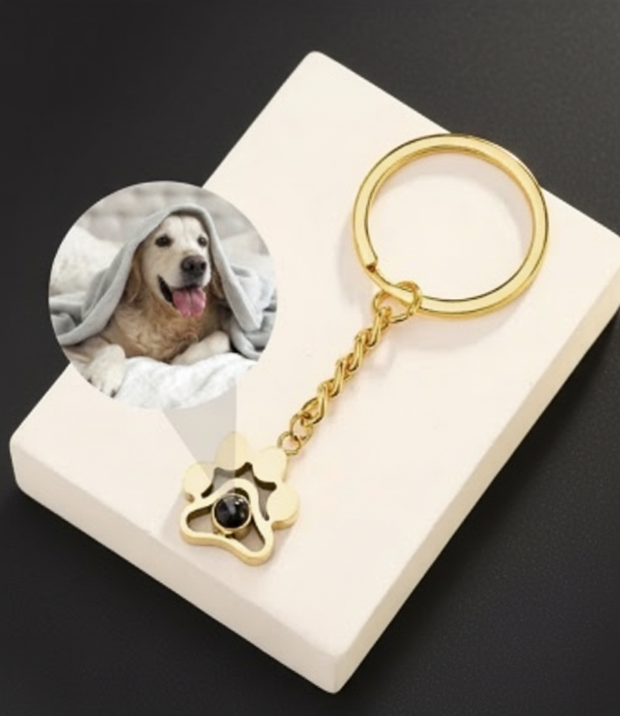 Custom Photo Projection Keyring