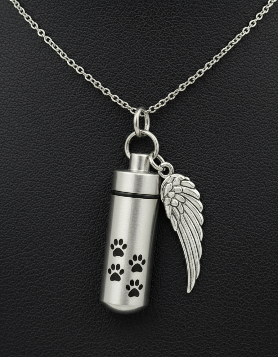Angel Wing Keepsake Necklace