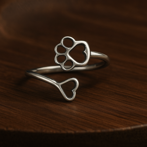 Paw & Heart Ring