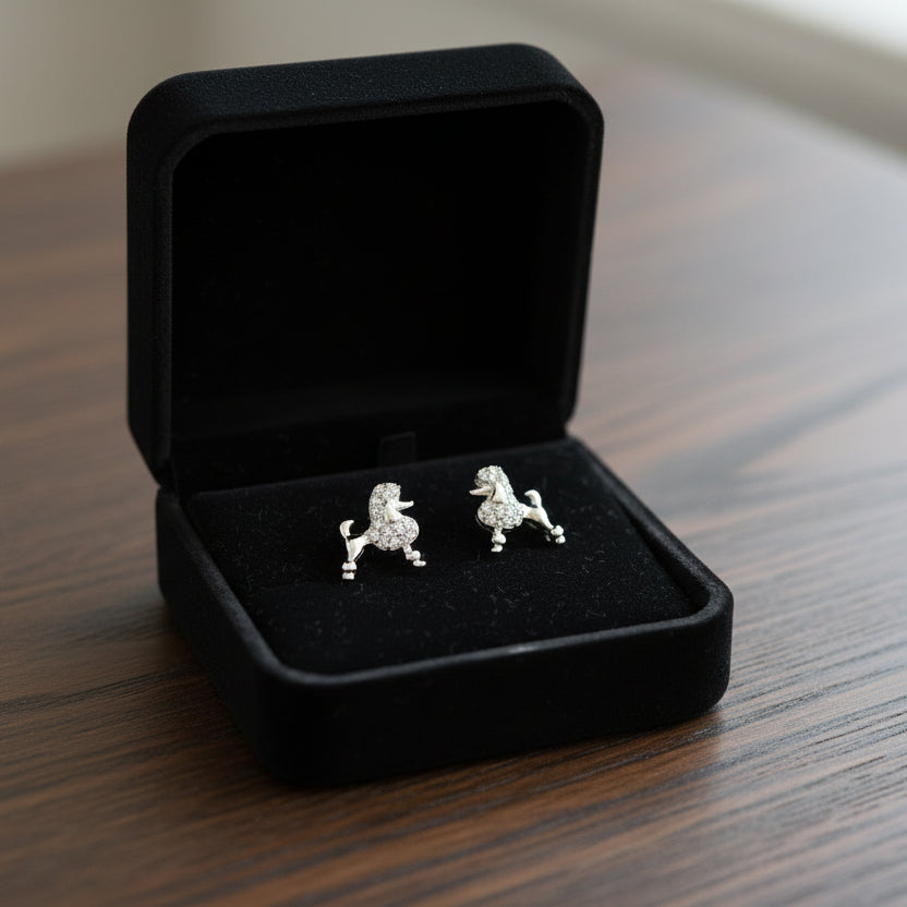 Poodle Stud Earrings