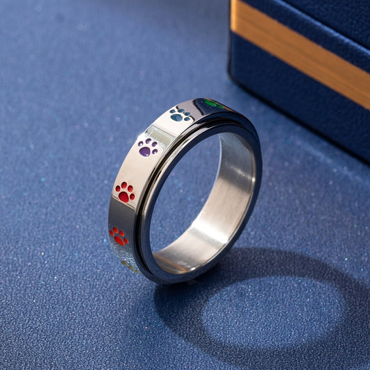 Colourful Spinner Ring