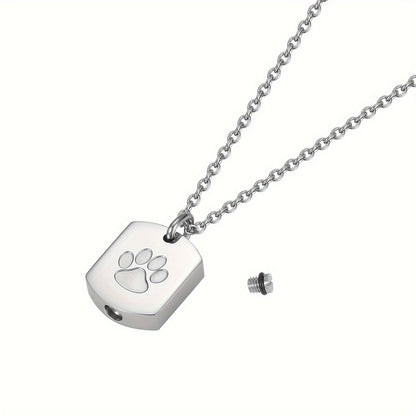 Paw Print Urn Necklace