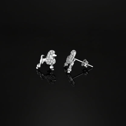 Poodle Stud Earrings