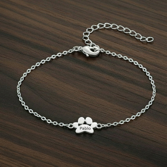 Personalised Paw Print Bracelet