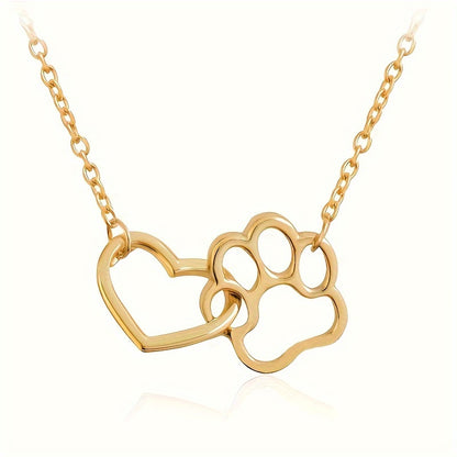 Heart & Paw Necklace