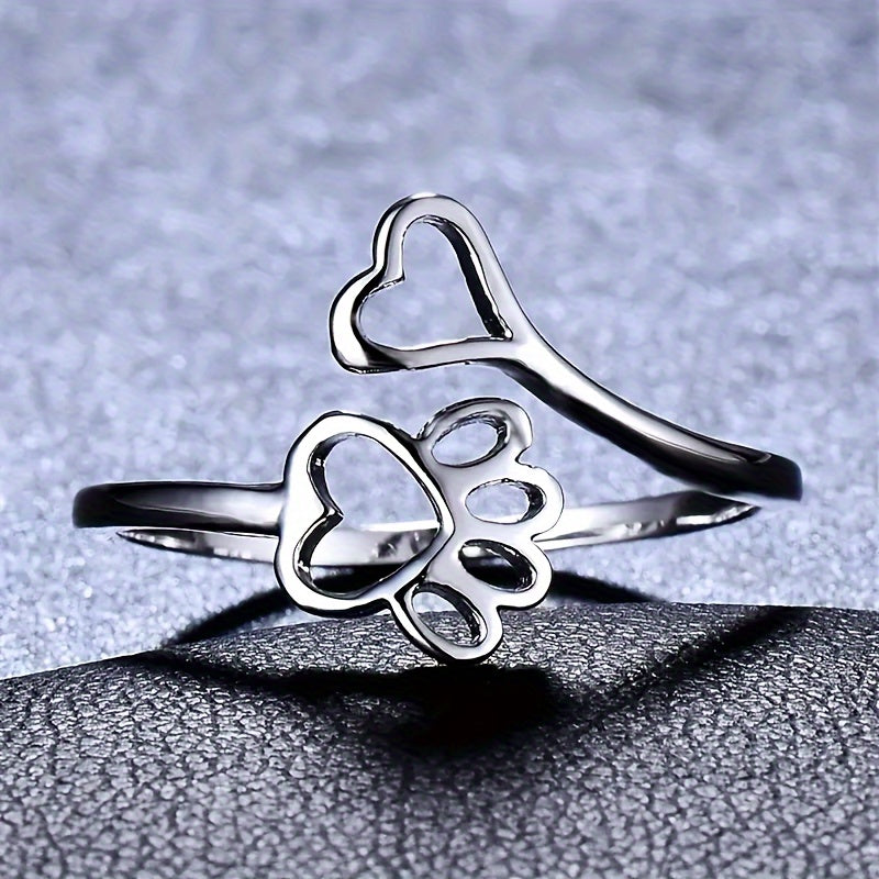 Paw & Heart Ring
